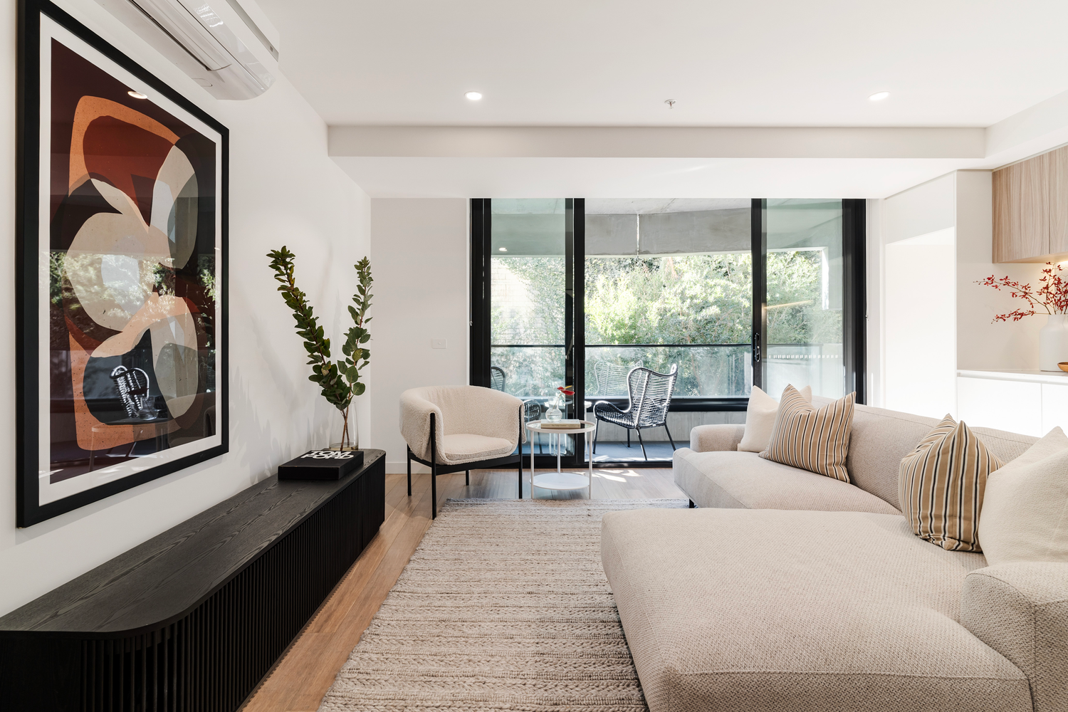 Bright living space managed by Realco
