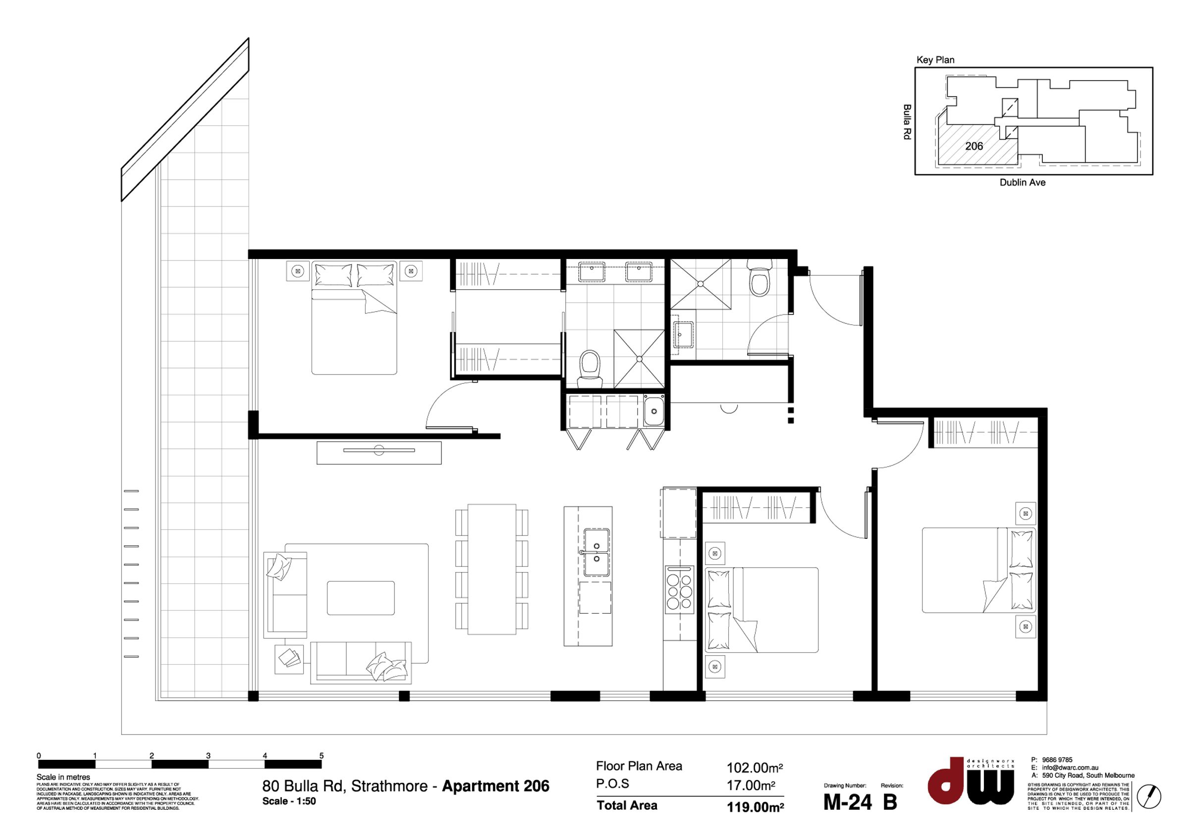 Floor plan for 206 / 80 Bulla Road, Strathmore