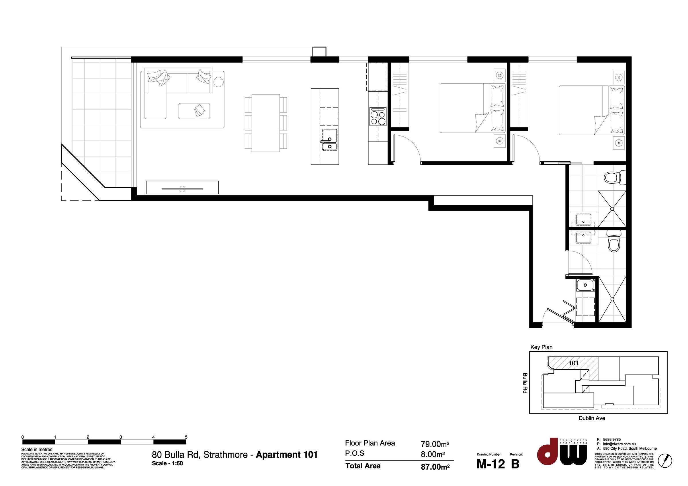 Floor plan for 101 / 80 Bulla Road, Strathmore