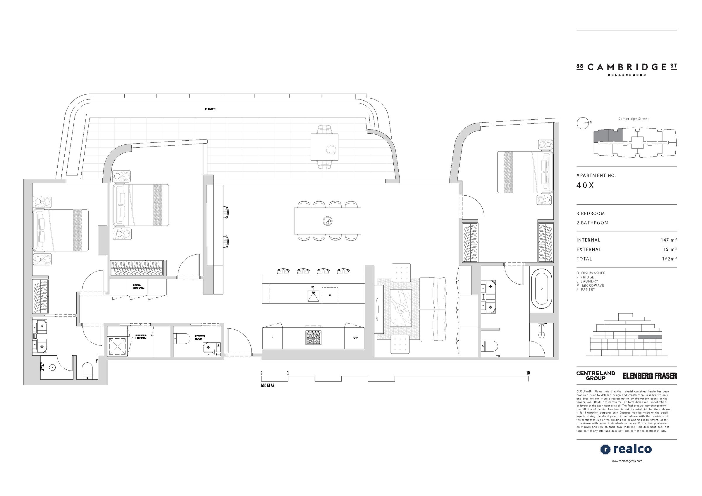 Floor plan for 405 / 88 Cambridge St, Collingwood