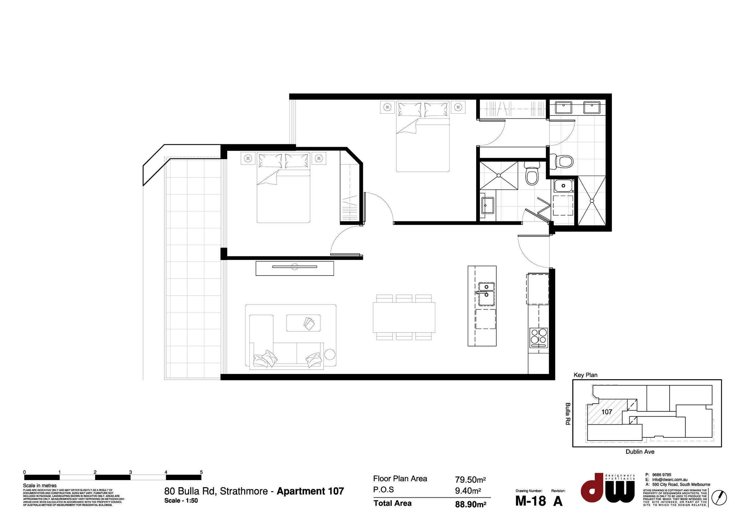 Floor plan for 107 / 80 Bulla Road, Strathmore