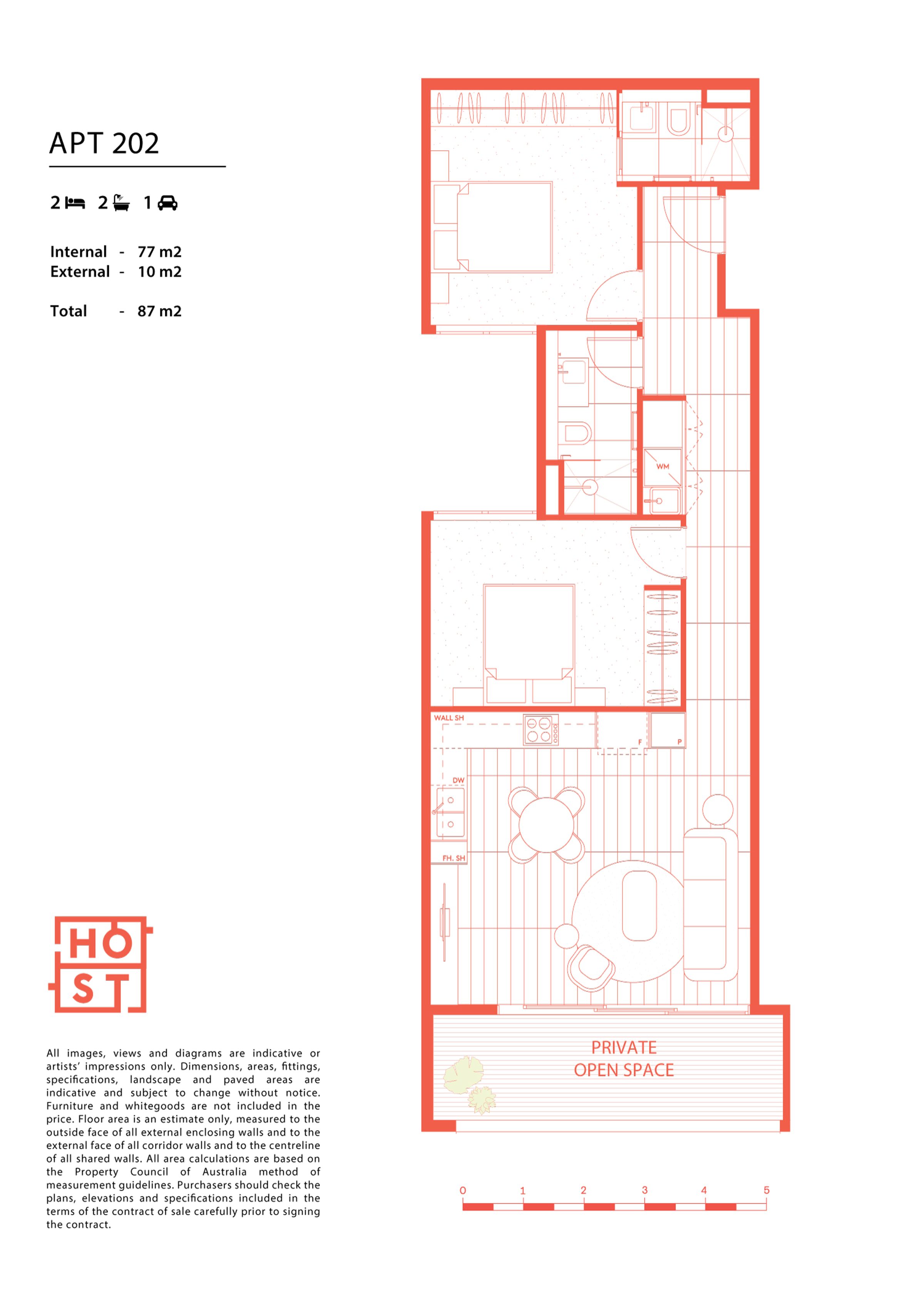 Floor plan for 202 / 8 Hope Street, Brunswick