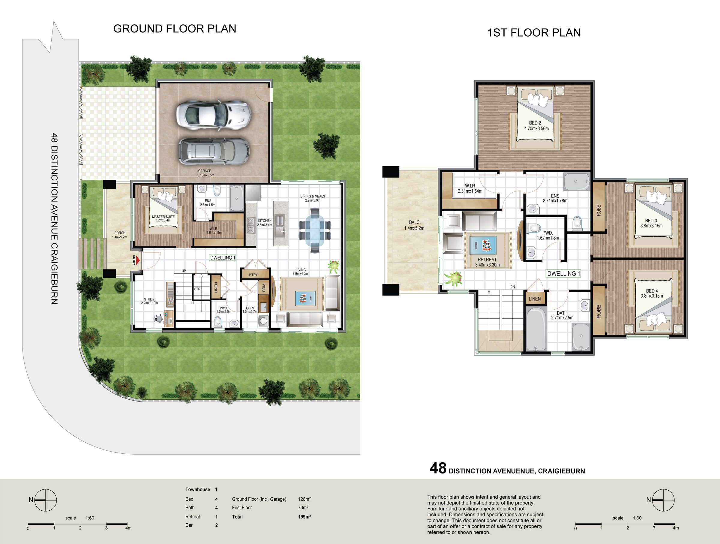 Floor plan for 48 Distinction Avenue, Craigieburn
