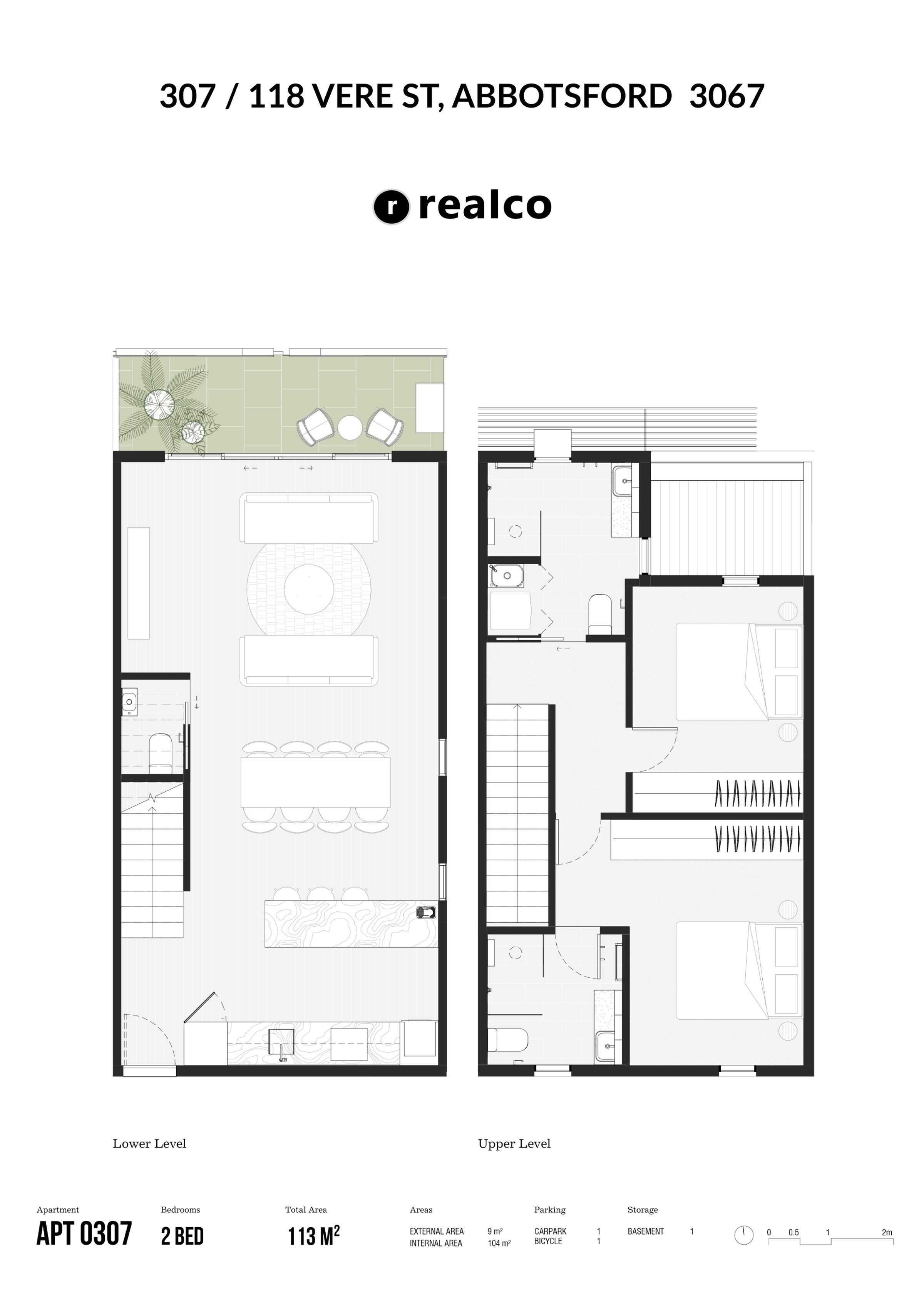 Floor plan for 307 / 118 Vere Street, Abbotsford