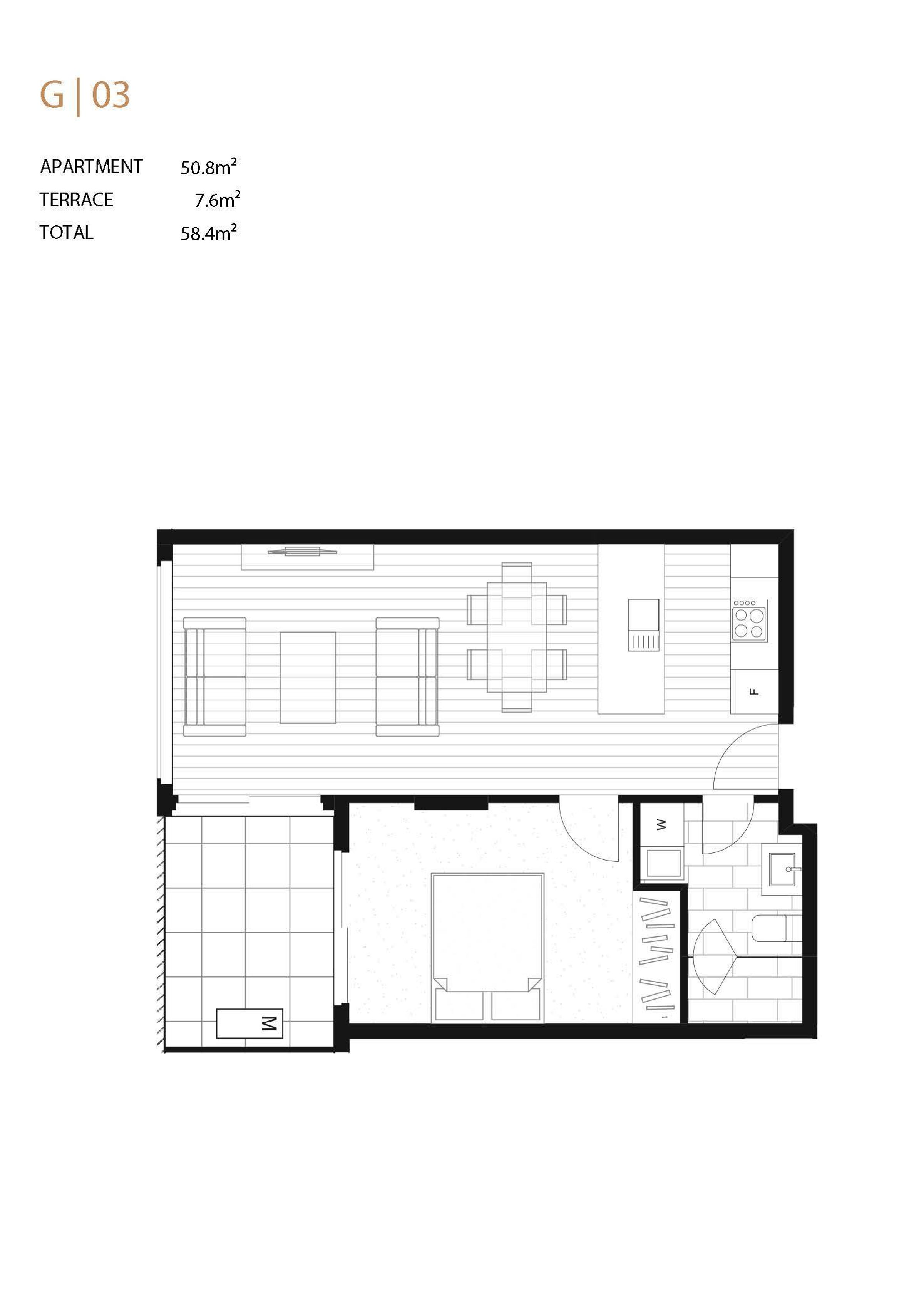 Floor plan for G03 / 27 Aitken Street, Williamstown