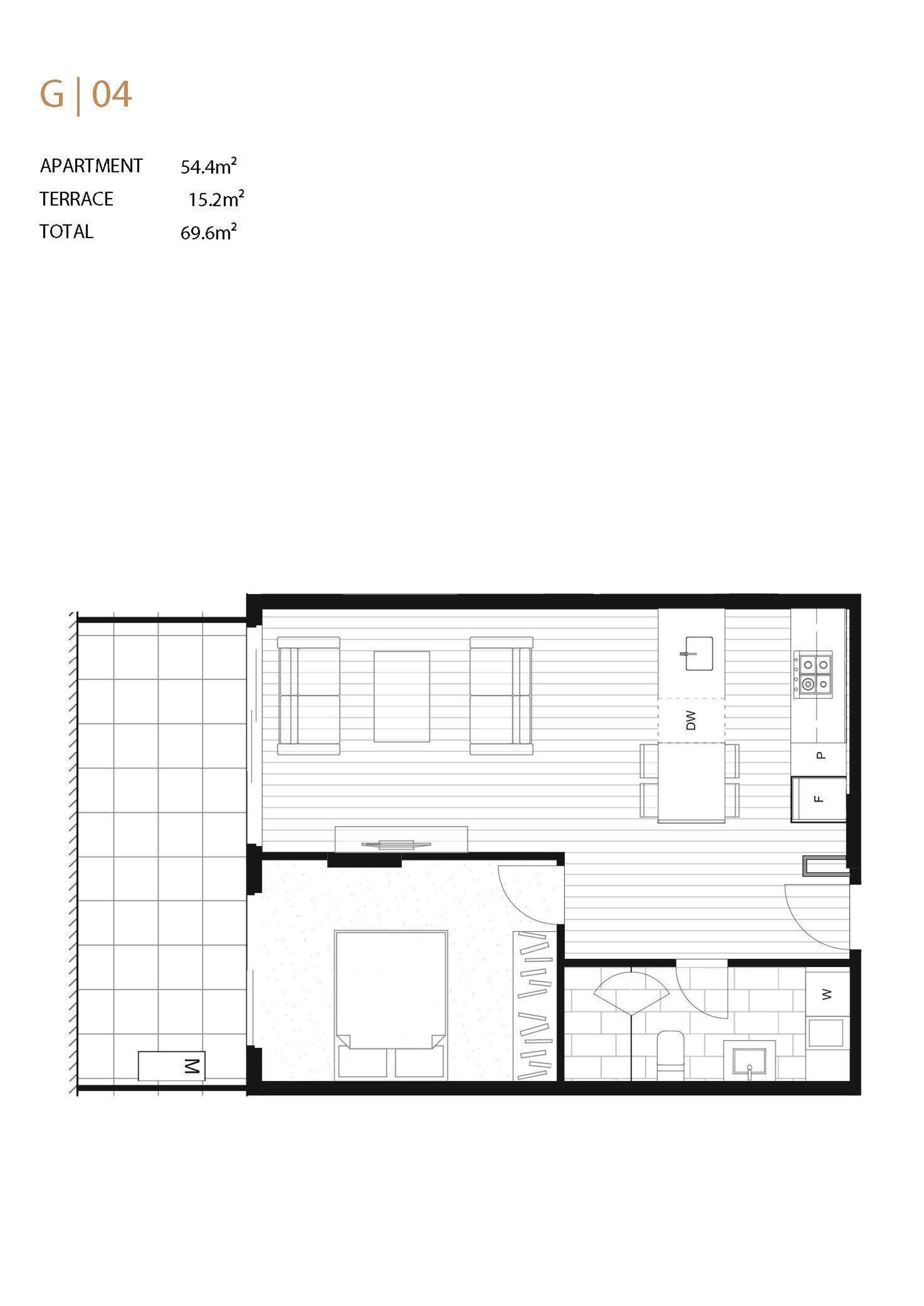 Floor plan for G04 / 27 Aitken Street, Williamstown