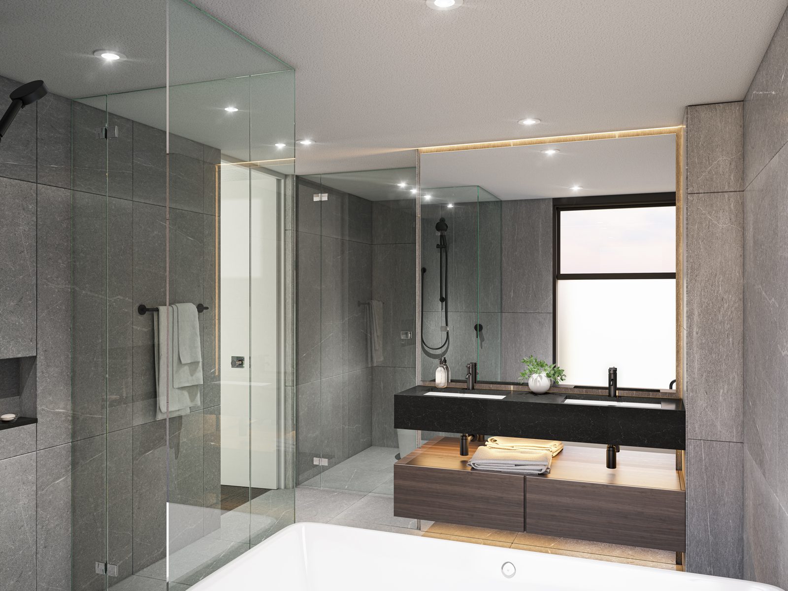 The Oak — Bathrooms, resolved